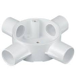 UNIVOLT CB20/4WH 20MM PVC 4 WAY INTERSECTION BOX WHITE